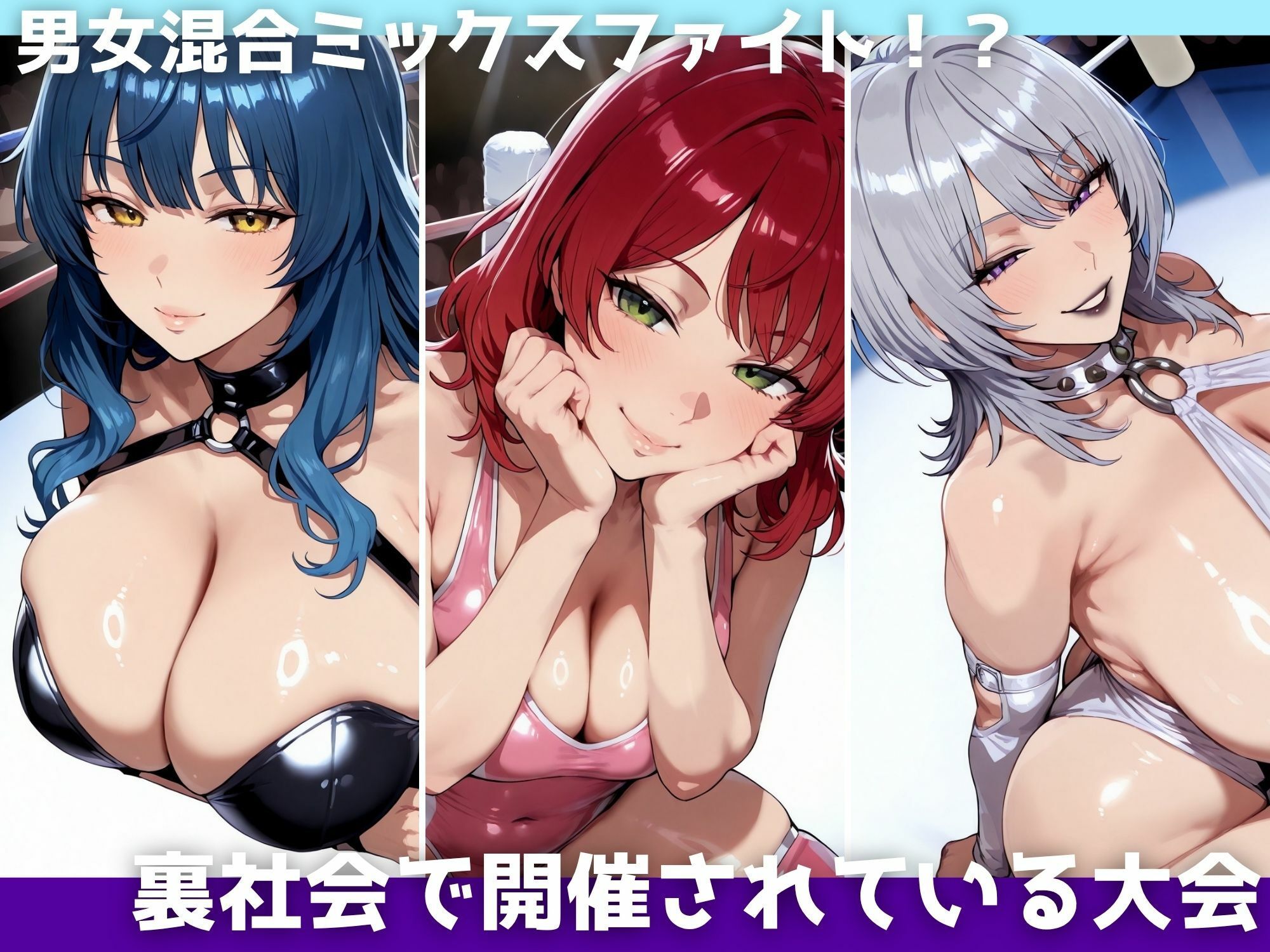 爆乳プロレスFight02〜愛しき女体の絡み合い〜 サンプル1ページ目