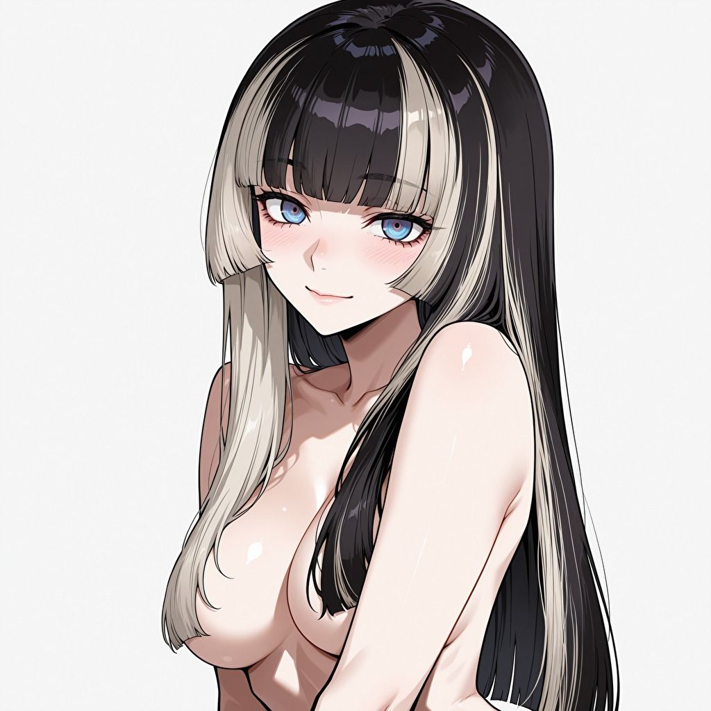 美乳派手髪ロング娘と絶頂生ハメSEX サンプル1ページ目