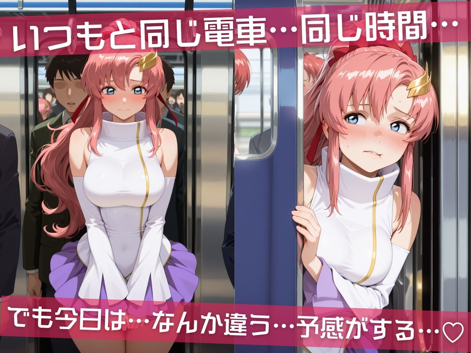 満員電車痴●地獄 ガ●ダムSEED〜 電車編 〜 サンプル1ページ目