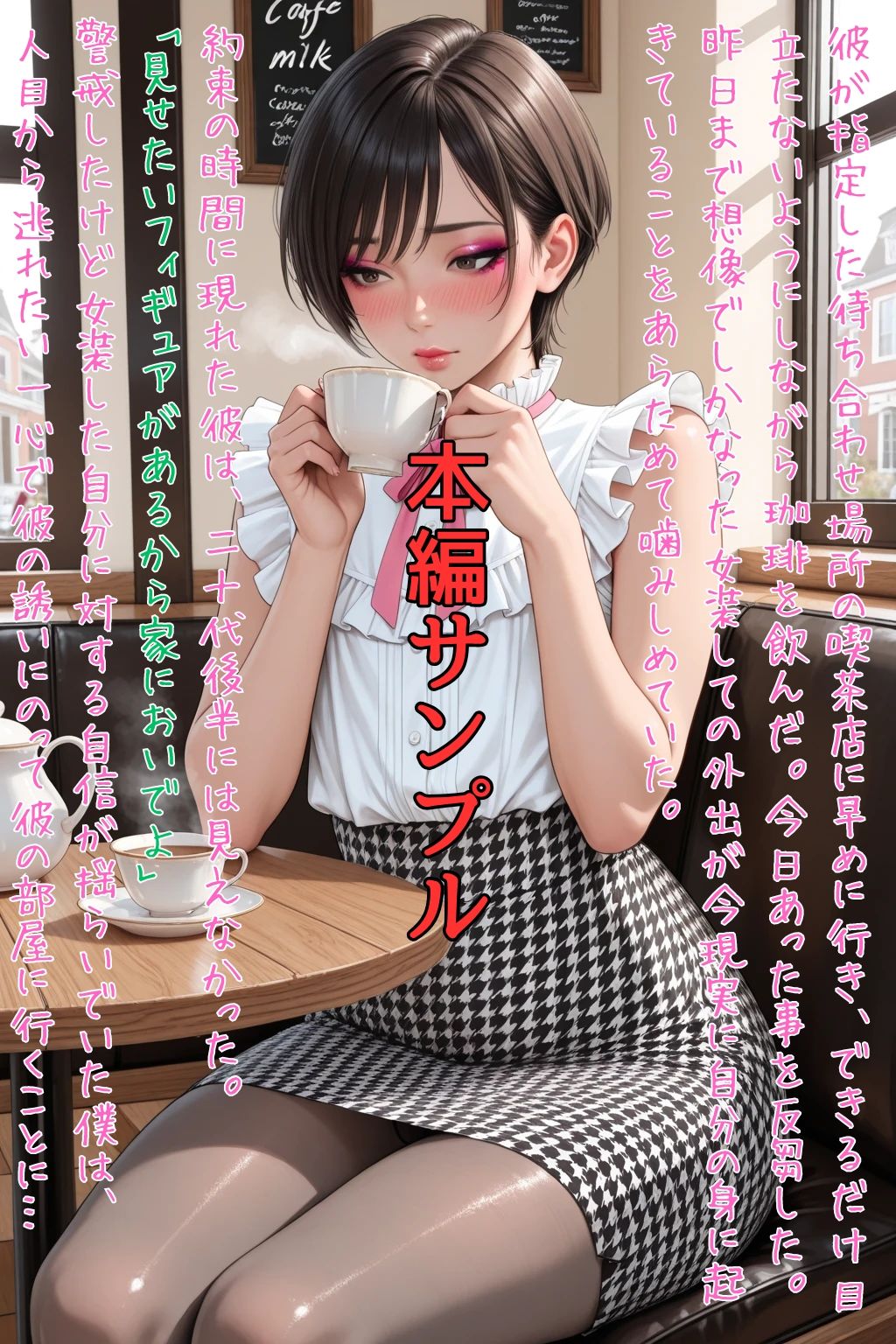 Sissy Captions Mな男の娘のシシーキャプション集5 アキバ男の娘拉致監禁事件 この部屋が僕の全て… あなた好みのフィギュアになりたい… サンプル1ページ目