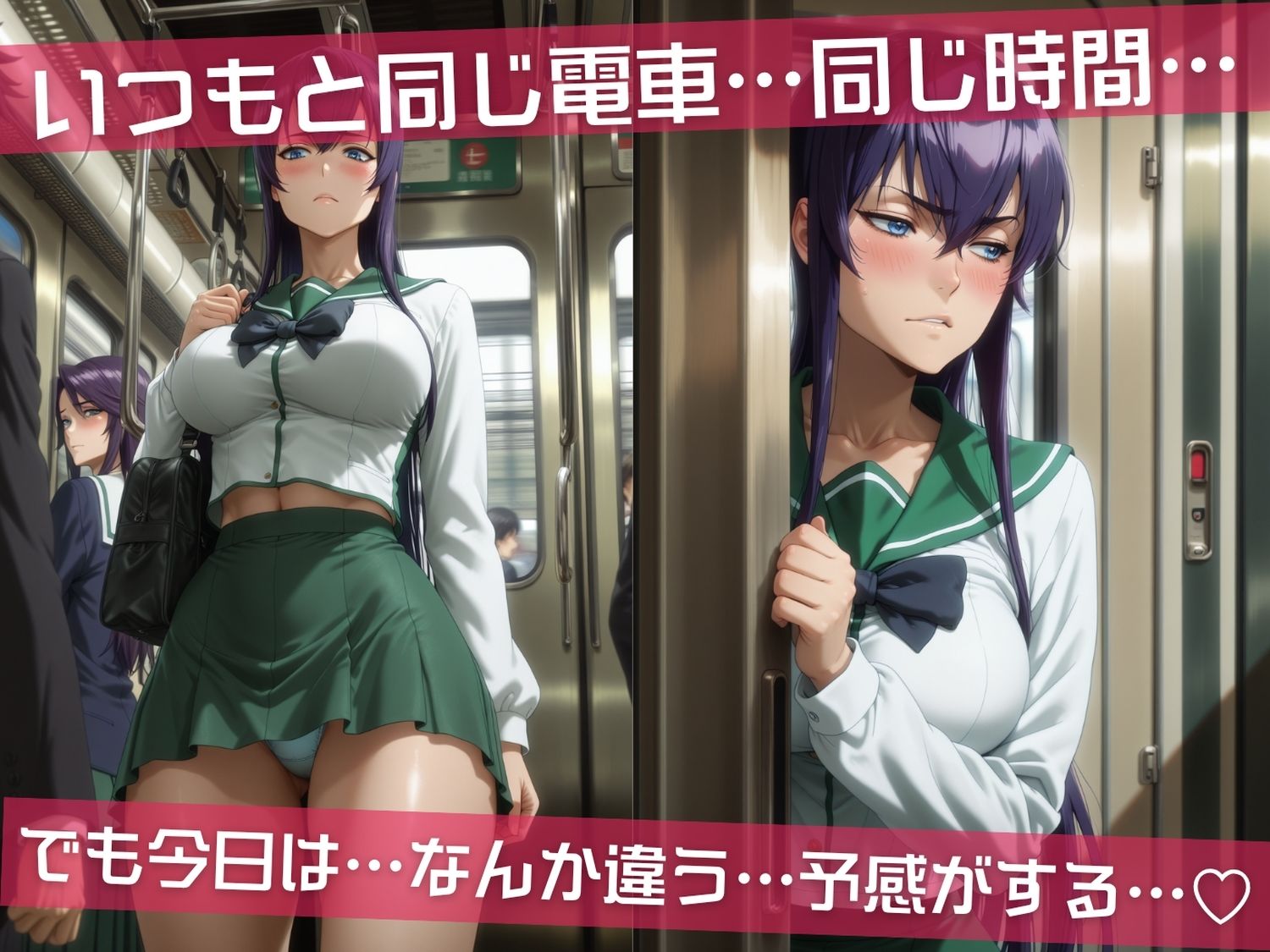 満員電車痴●地獄 学●黙示録〜 電車編 〜 サンプル1ページ目
