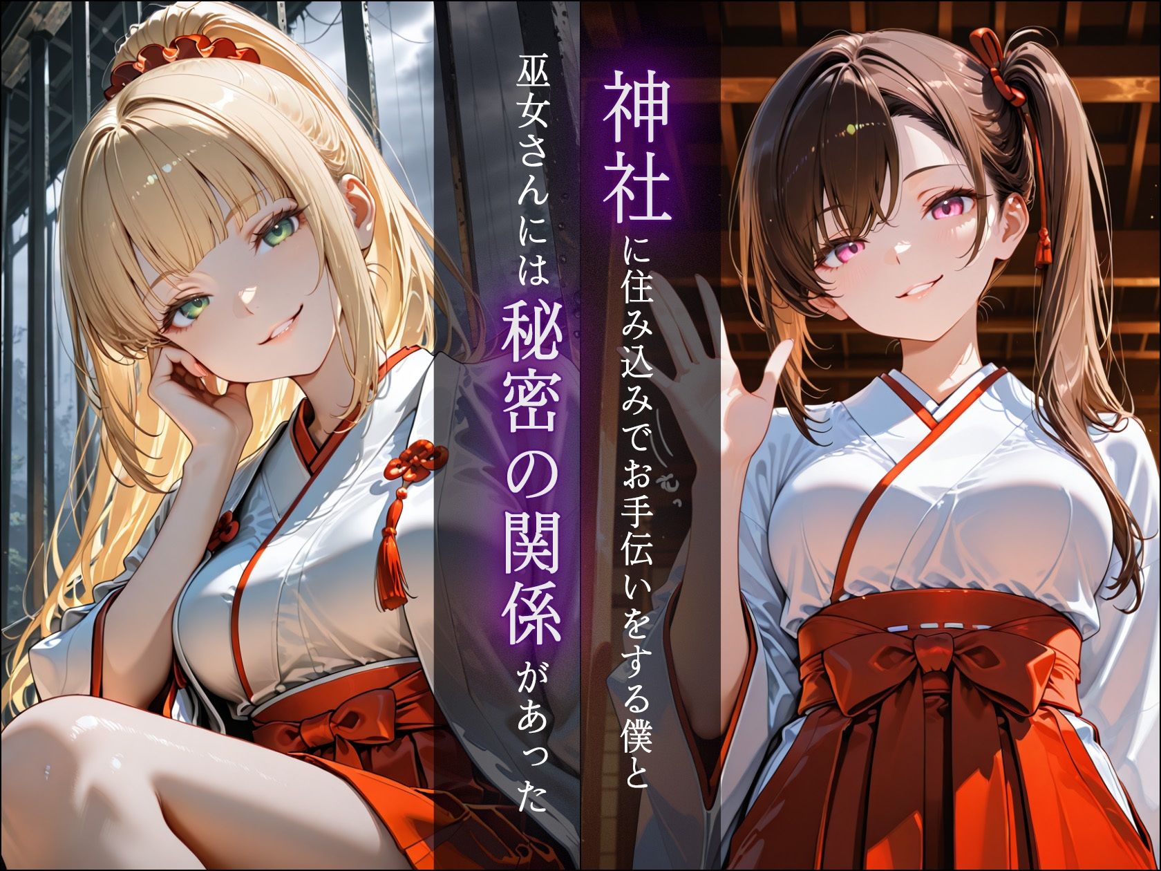 ドSな巫女様の下僕になって搾精されまくる話 サンプル1ページ目