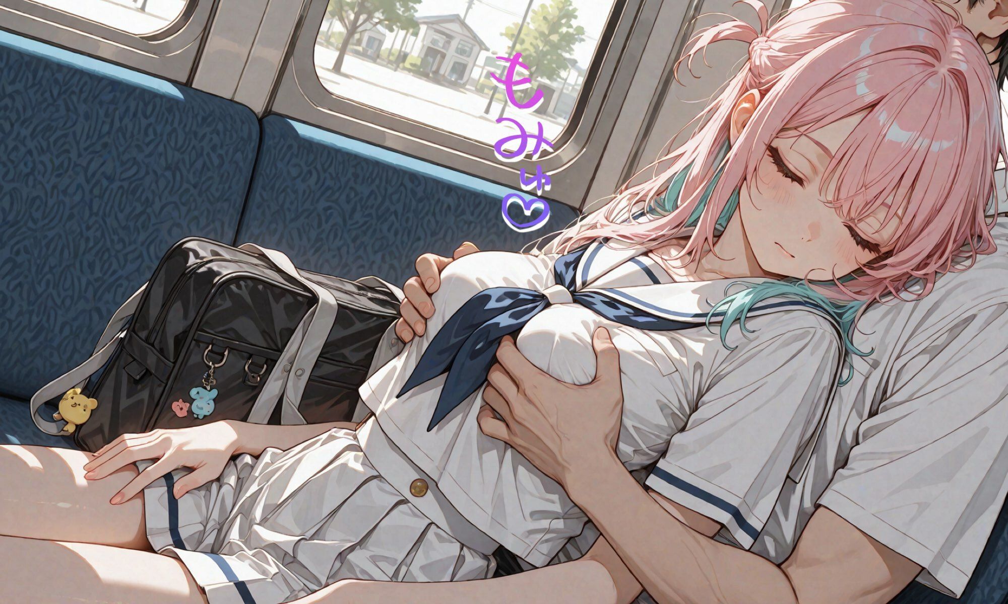 いたずら！一度居眠りすると何故か目が覚めない学園のアイドルを寝ている間に生オナホ化してみた！揉んで、しゃぶらせ、ハメて、ぶっかけて…！ サンプル2ページ目