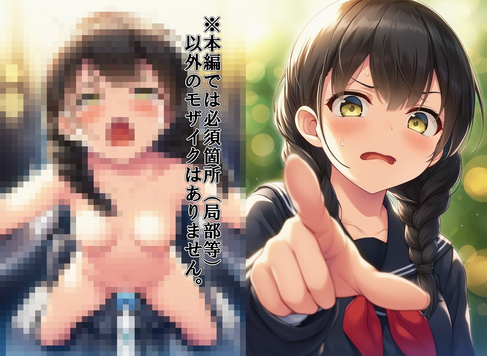 【即堕ち2コマ】嫌悪感を隠そうともしない制服女子 サンプル1ページ目