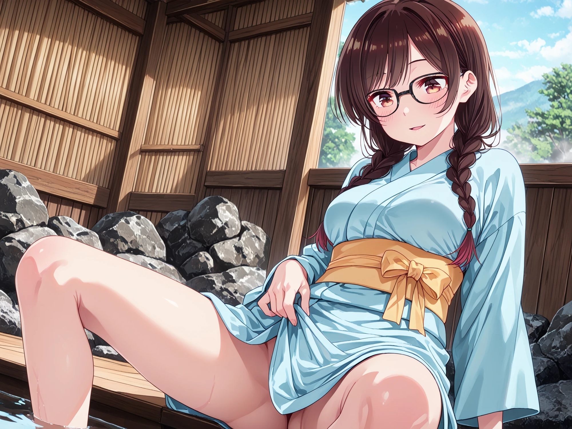 AIイラストCG集 131  彼〇お借りします  一ノ〇千鶴 サンプル1ページ目