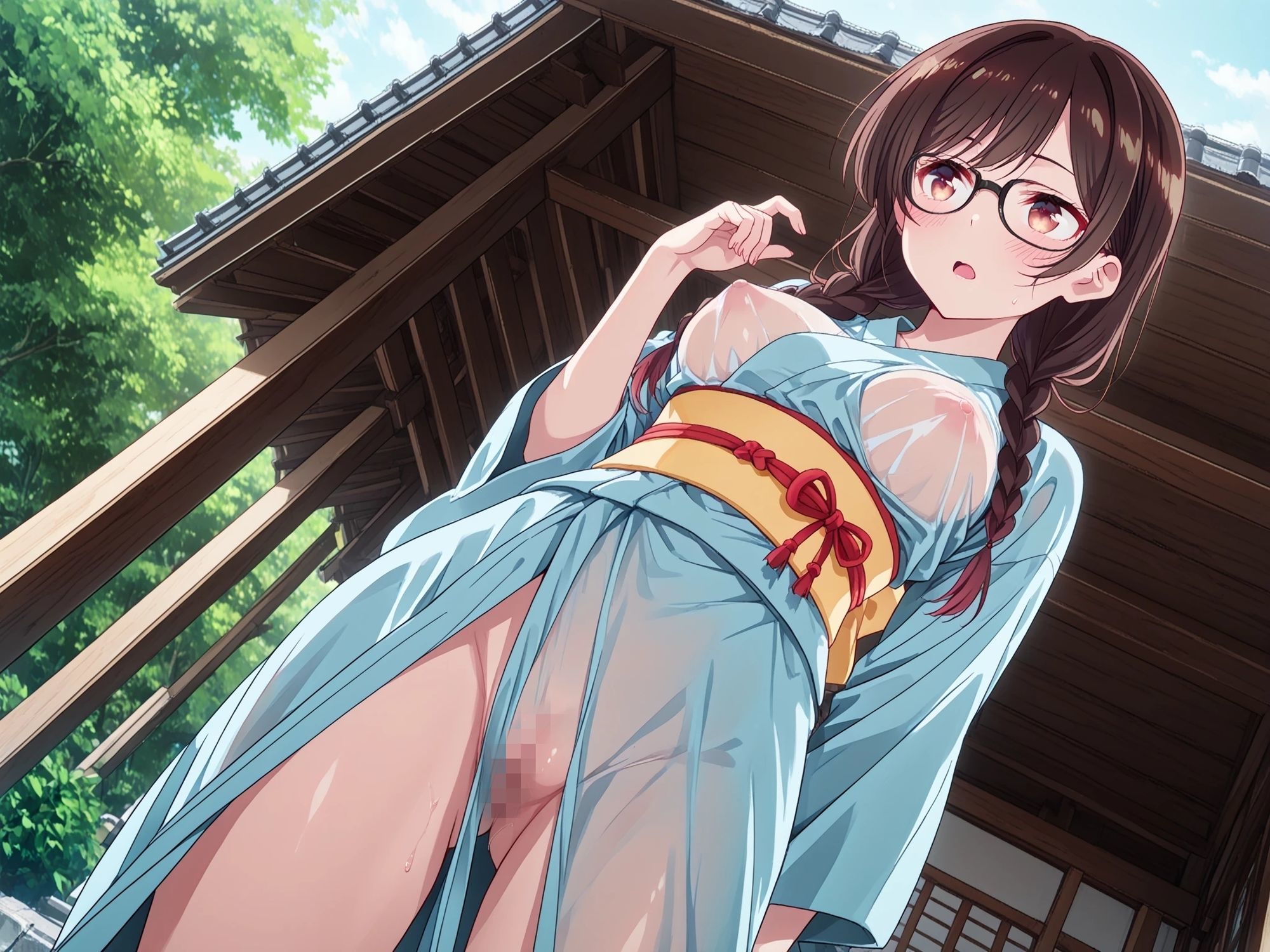 AIイラストCG集 131  彼〇お借りします  一ノ〇千鶴 サンプル5ページ目