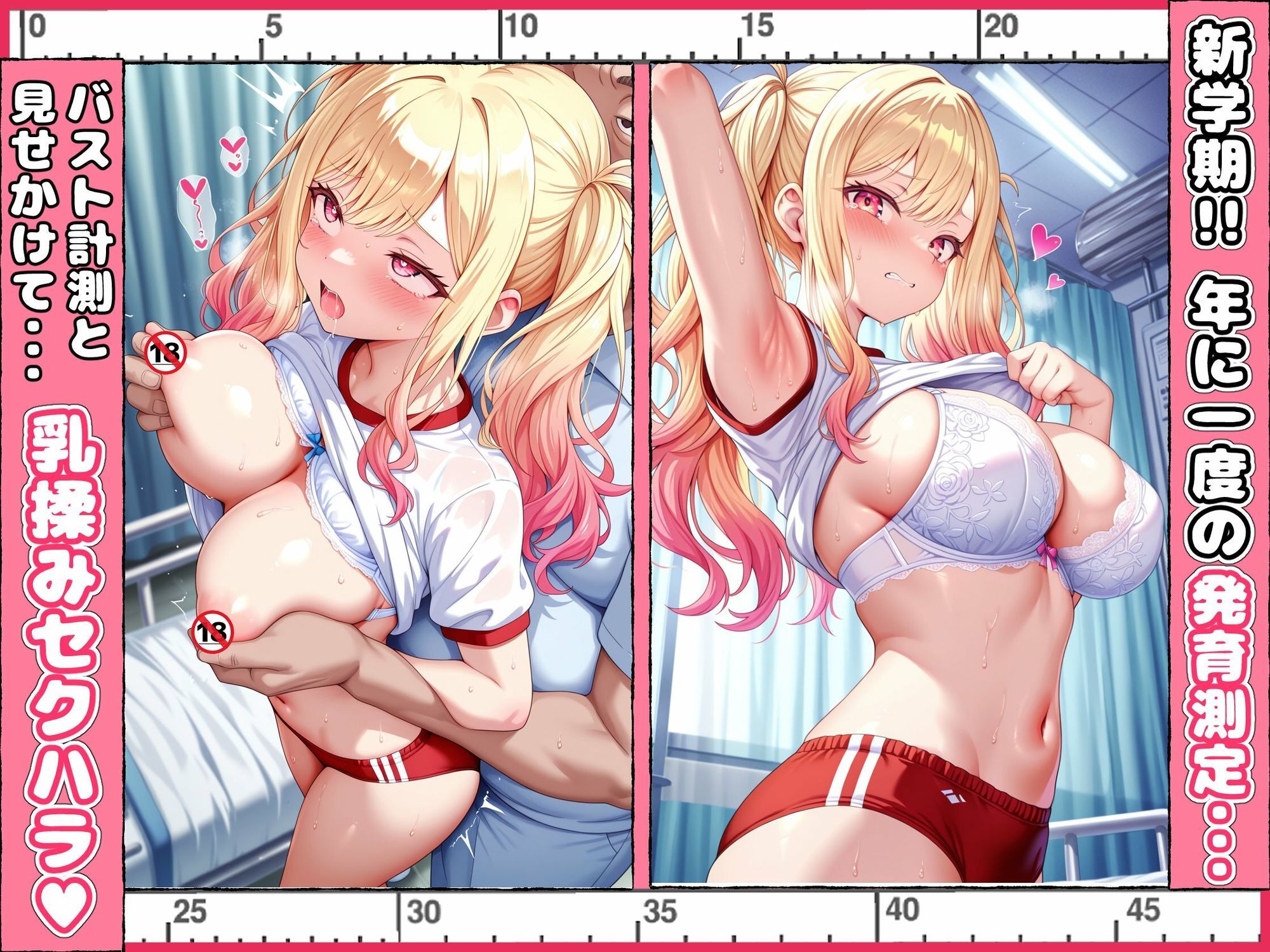 孕ませセクハラ発育測定 セカイ編 サンプル3ページ目