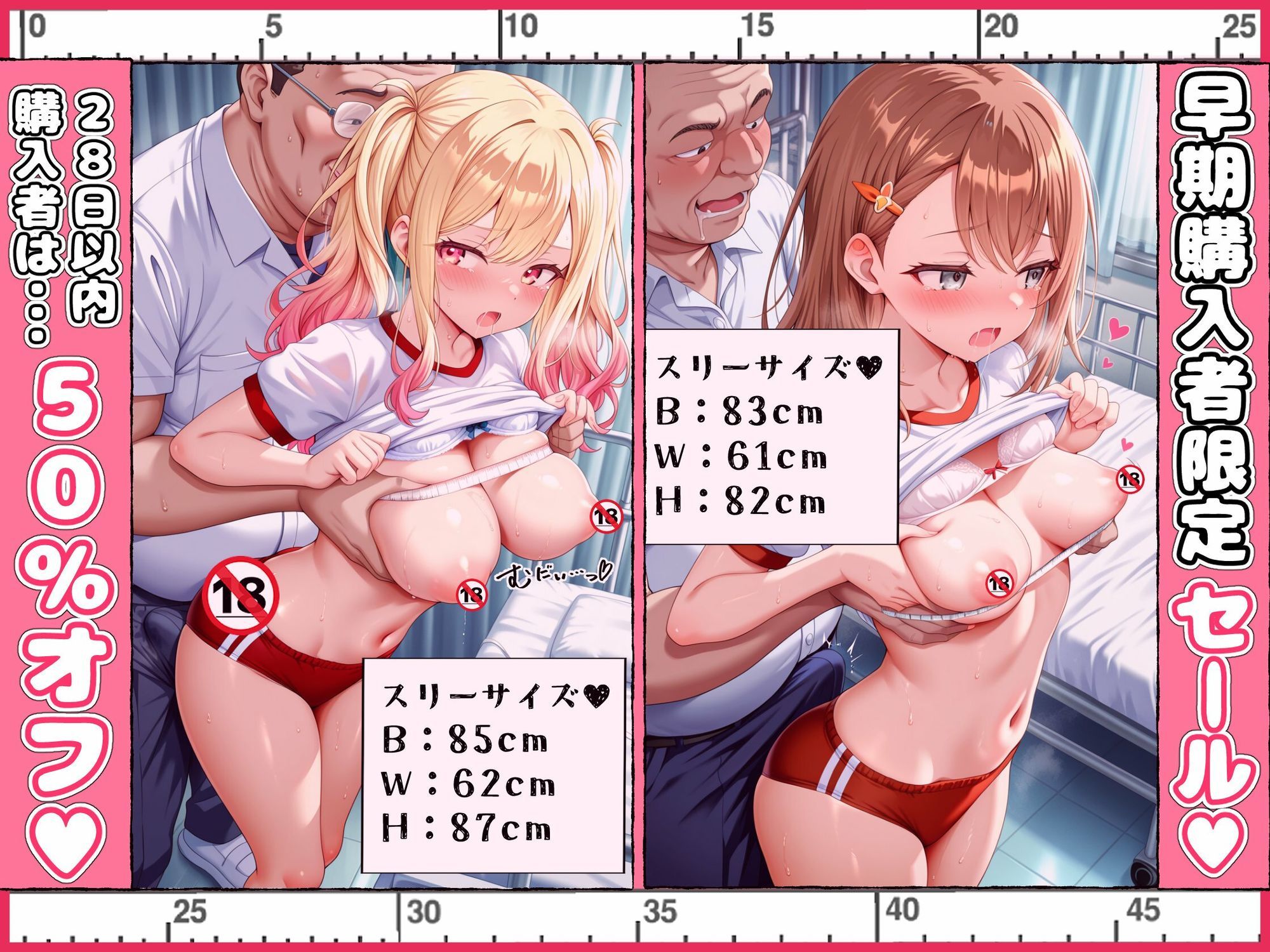 孕ませセクハラ発育測定 セカイ編 サンプル7ページ目