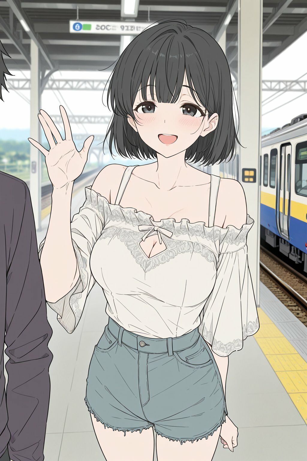 サークルの超巨乳美人な先輩が急にエロエロになった話 サンプル3ページ目