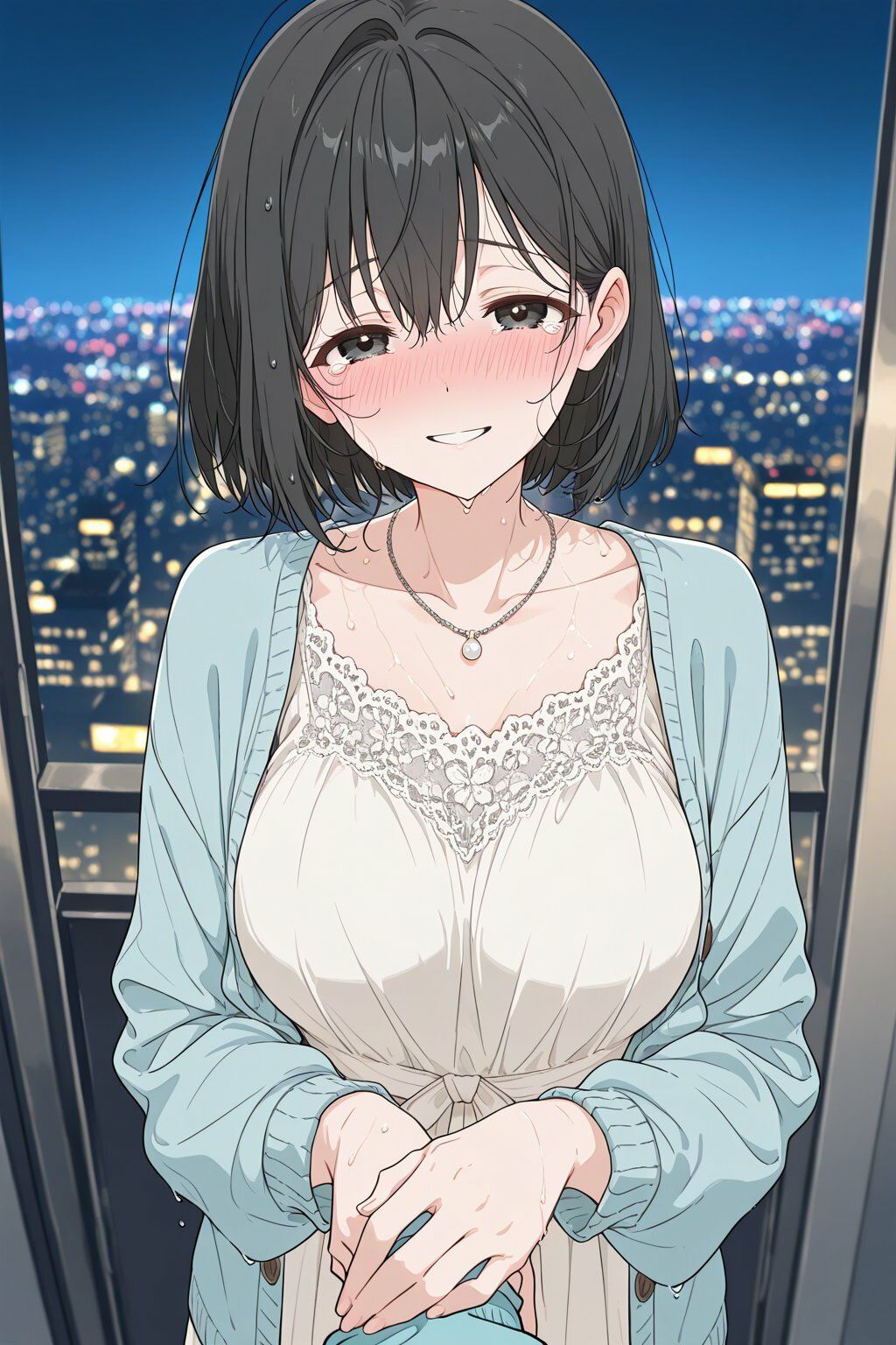 サークルの超巨乳美人な先輩が急にエロエロになった話 サンプル4ページ目