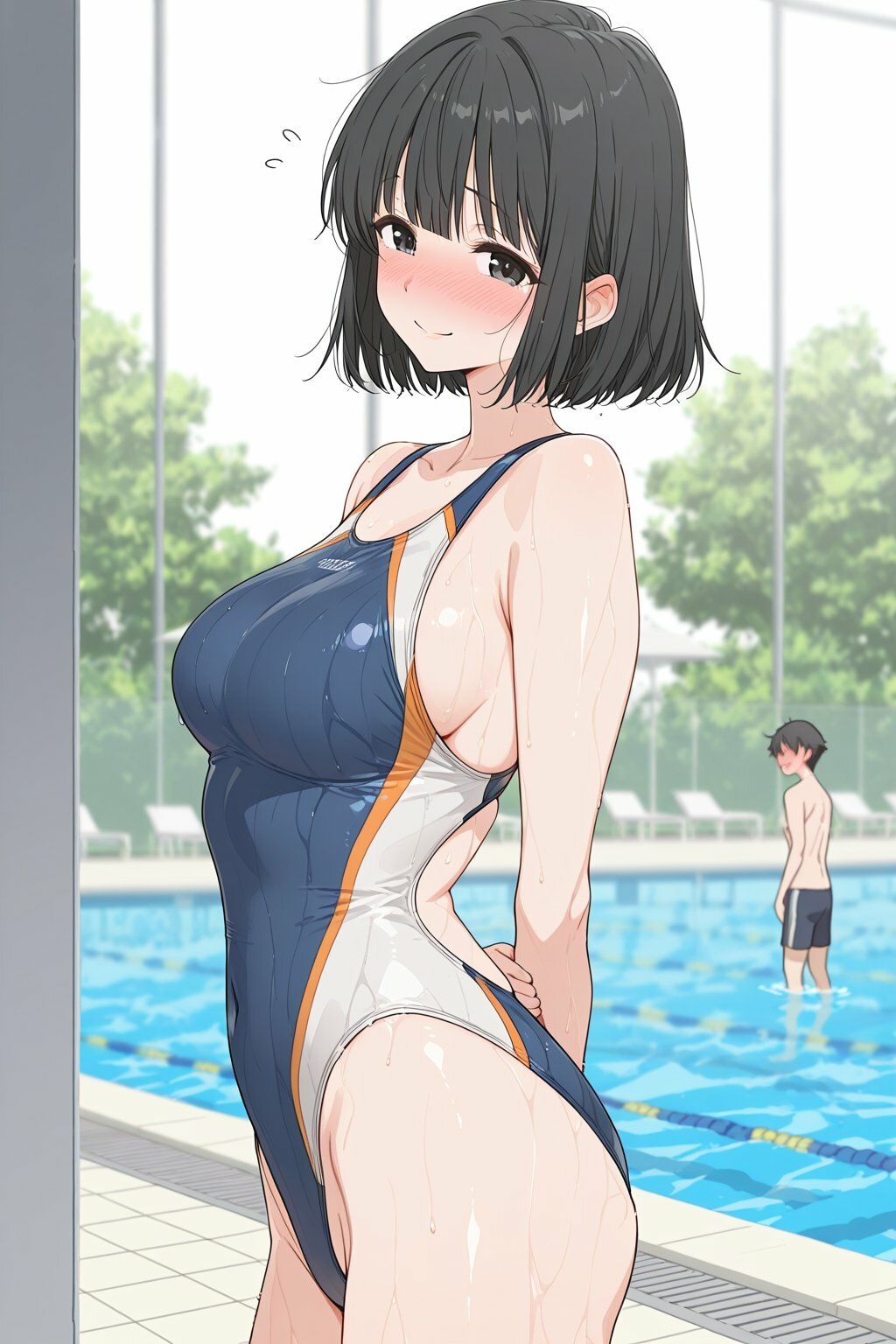 サークルの超巨乳美人な先輩が急にエロエロになった話 サンプル7ページ目