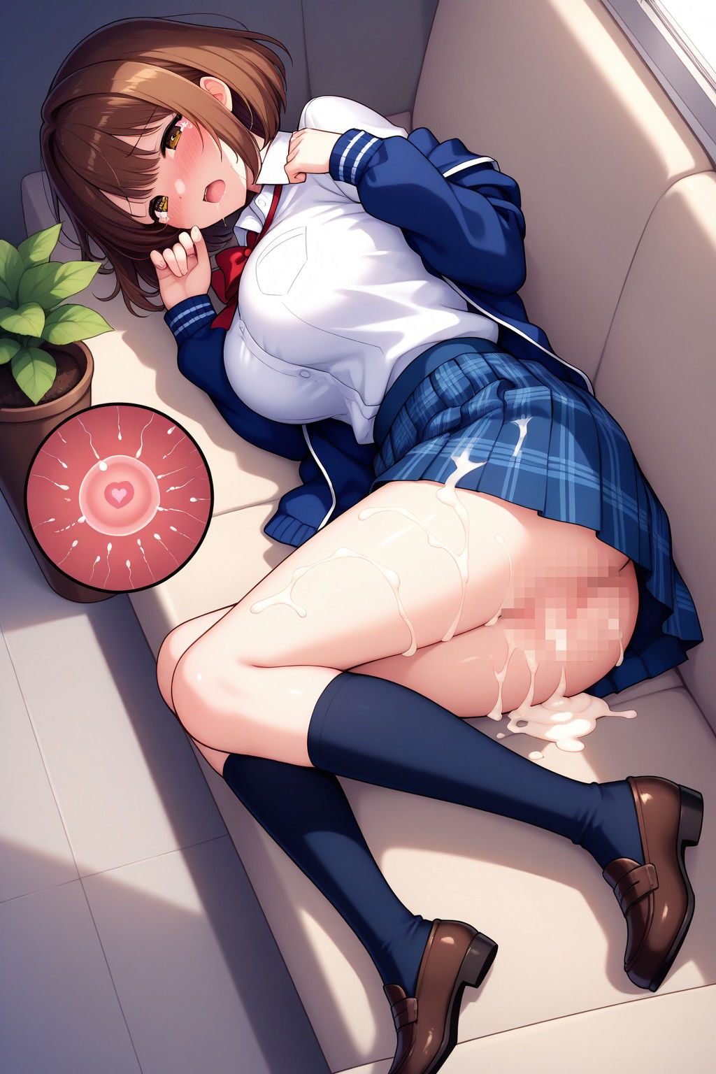 中出しされまくる美女JK サンプル9ページ目