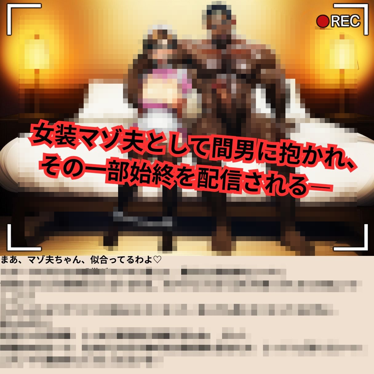 寝取られマゾ夫物語 2  女装編 サンプル2ページ目