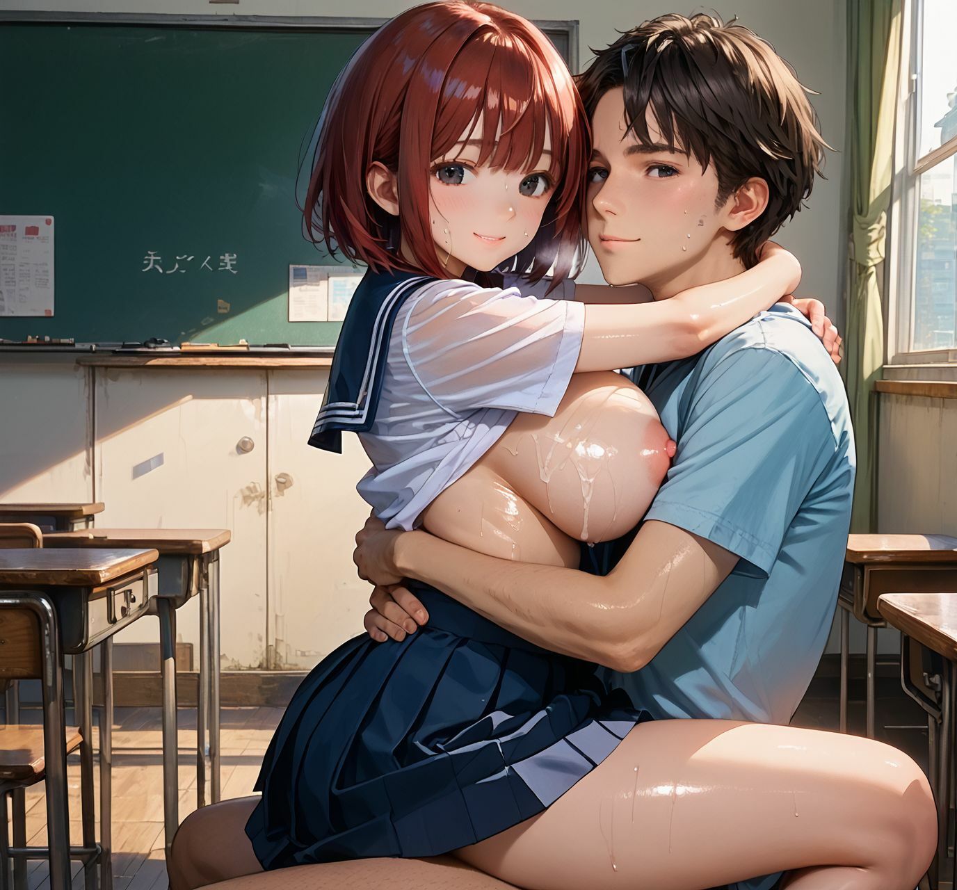 ボクらと巨乳女子校生たちとのイチャラブ学園生活  Vol.2 サンプル7ページ目