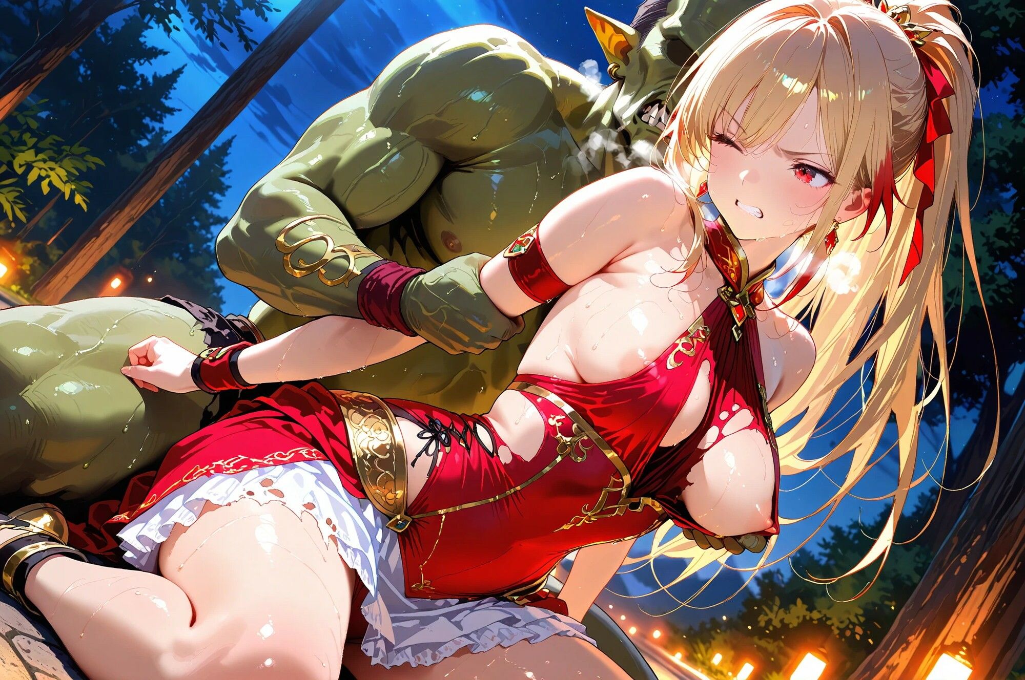 僕と契約した魔法少女がオークに凌●される  vol.6 ルミナス・ブレイズ編 サンプル4ページ目