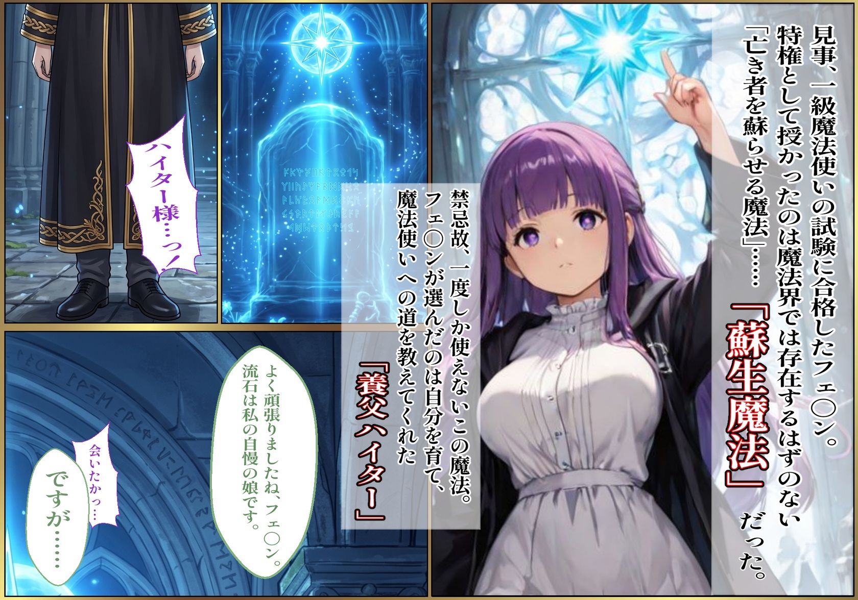 【蘇生魔法の代償】-蘇った養父による歪んだ性の再教育- サンプル2ページ目