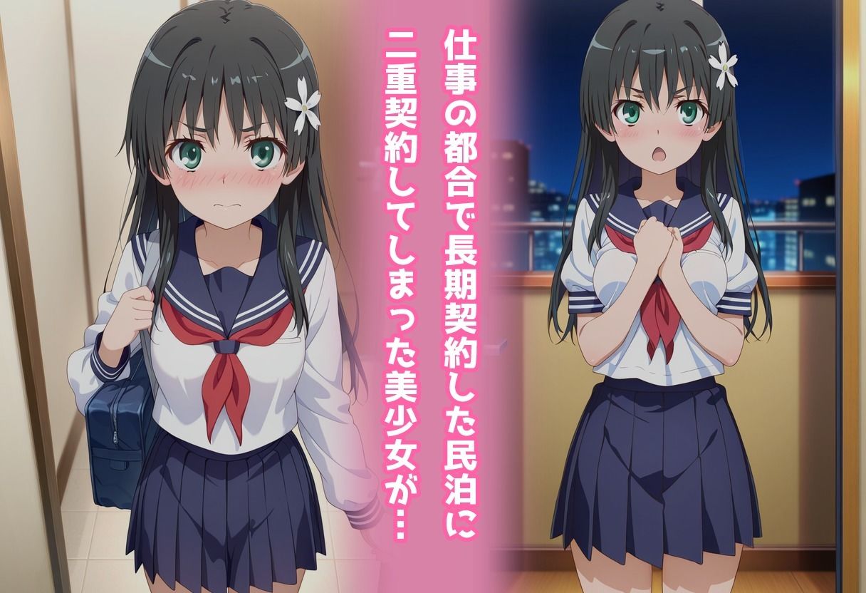 民泊トラブル！？…美少女と突然の強●ルームシェア性活 〜佐●涙子編〜 サンプル1ページ目