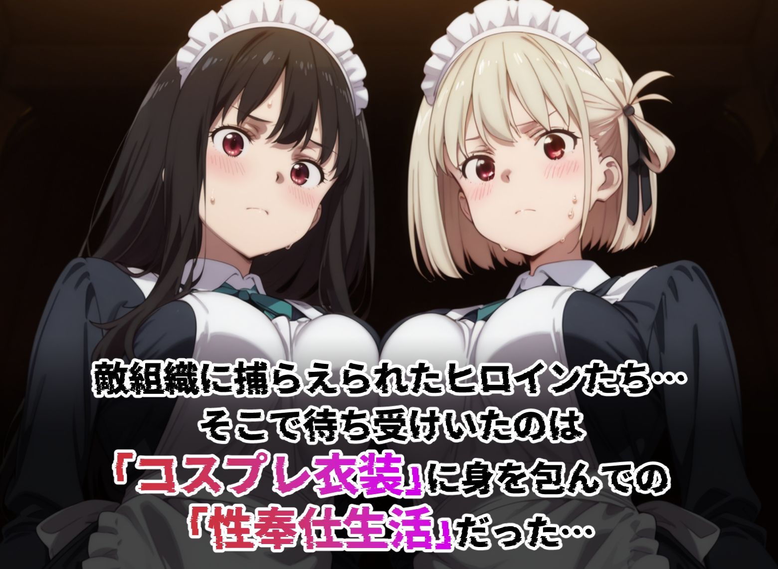 敗北ヒロイン コス奉仕 リ○リス・リ○イル編 サンプル1ページ目