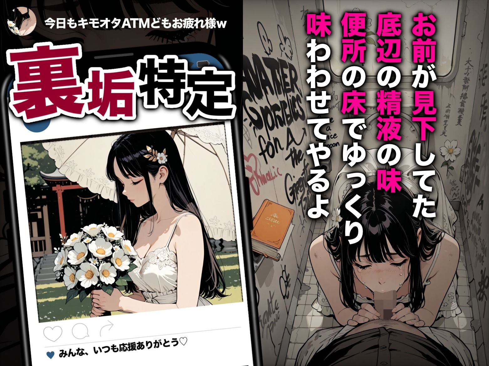 絶望姦4 〜底辺を見下す美人インフルエンサー達の承認欲求クラッシュ〜 サンプル4ページ目