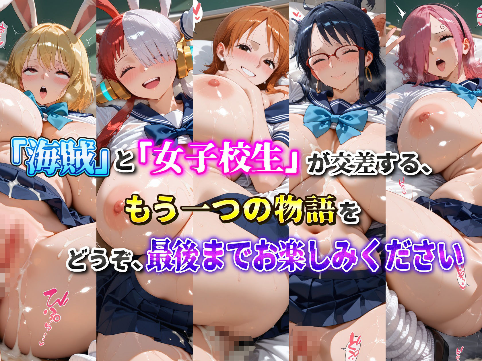 海賊美女5人、制服でただの女の子になる2 サンプル10ページ目
