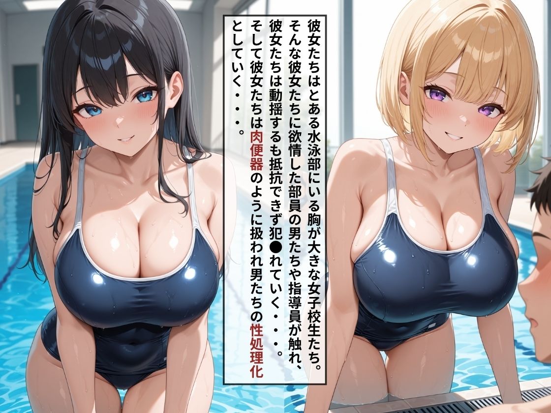 女子校生肉便器〜性処理化し快楽堕ち:水泳部編〜 サンプル1ページ目