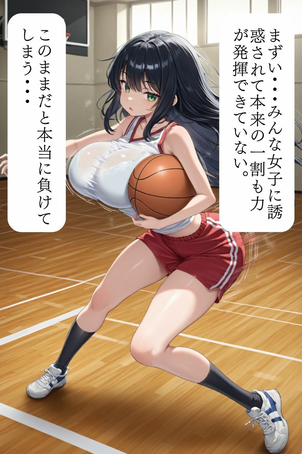 マゾ量産おっぱいバスケ サンプル4ページ目