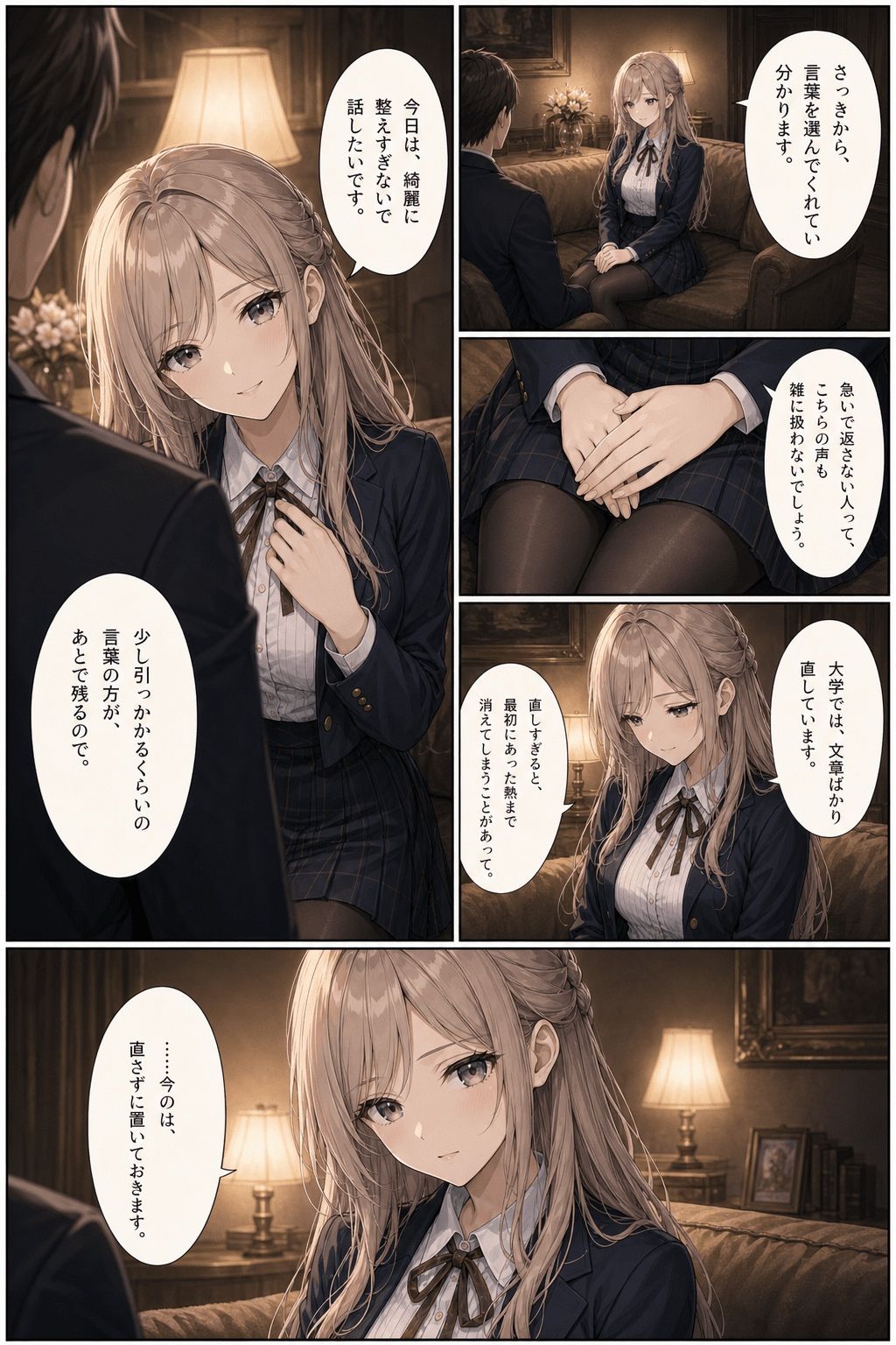夢幻館AI恋愛漫画コレクション＊ChatGPTの漫画制作ノウハウ付き サンプル3ページ目