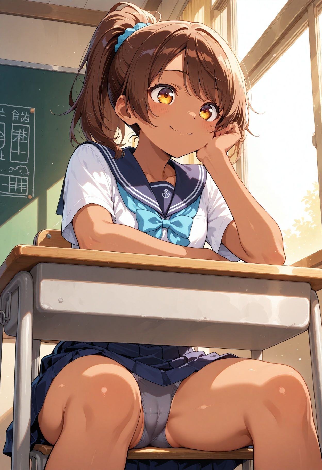 【AI CG集】学校の花園3 〜school collection〜 サンプル2ページ目