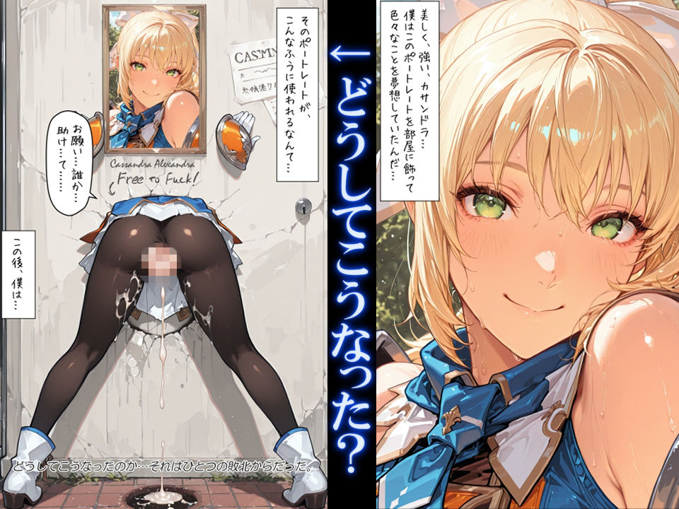 【ご報告】僕の憧れの女戦士カサンドラがおじさんの肉便器に堕ちるまで【抜いたら負け】 サンプル1ページ目