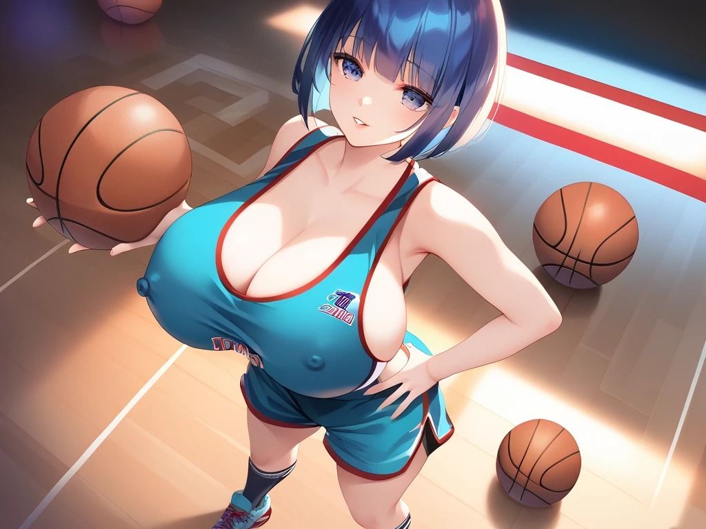 バスケ女子とバレー女子 サンプル1ページ目