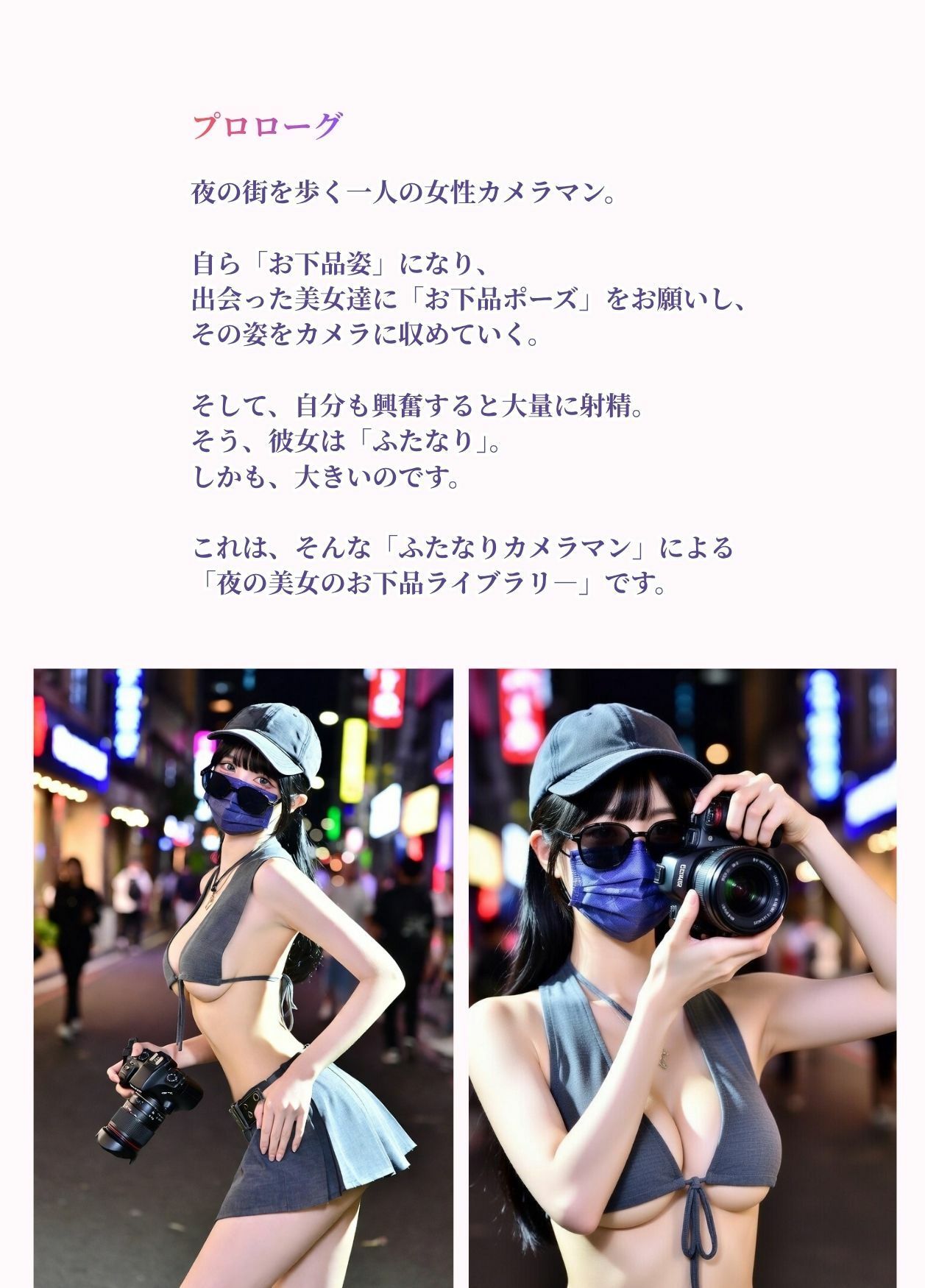 お下品ポーズ撮影会 サンプル3ページ目