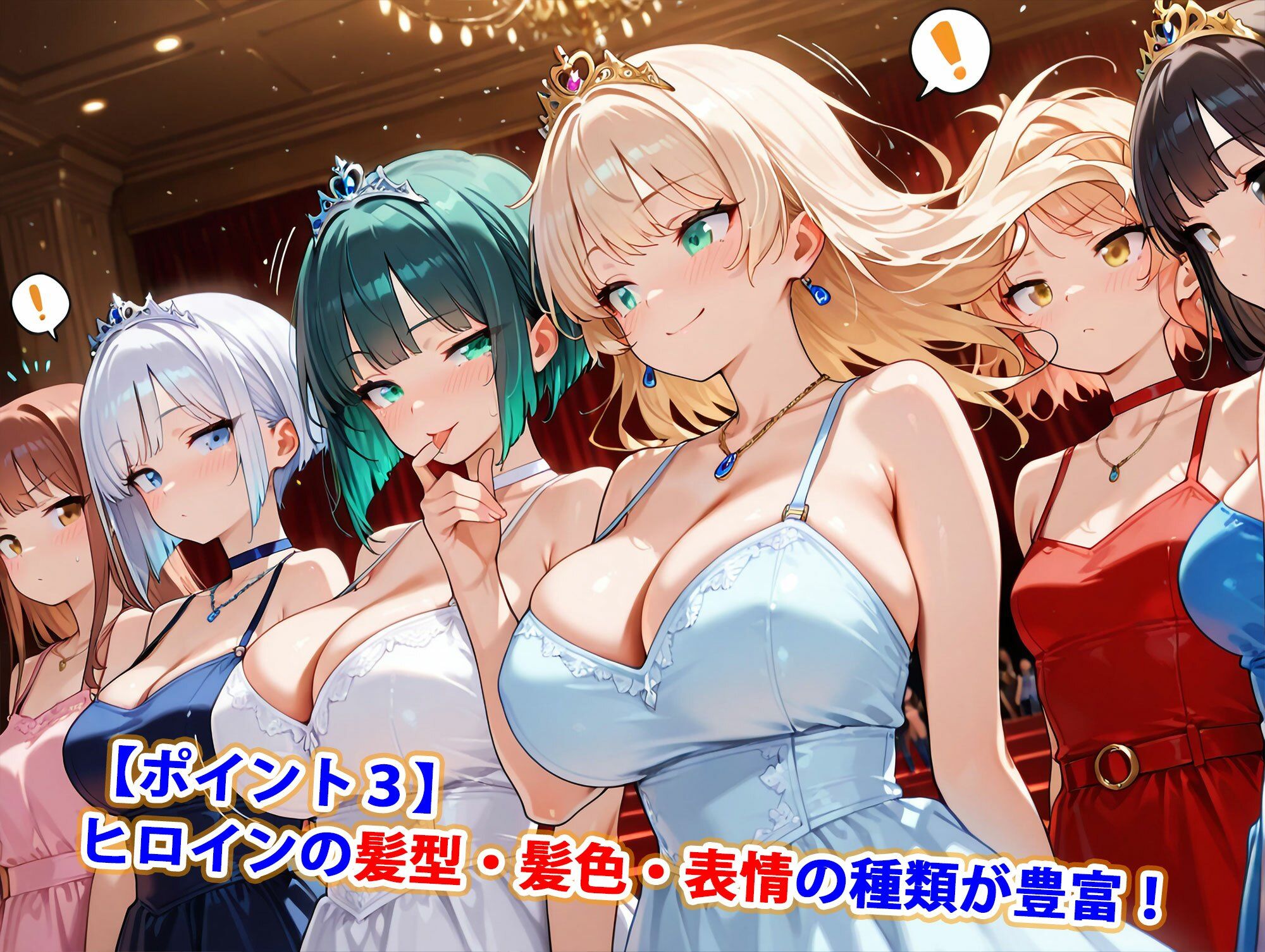 小国王女ダンスパーティ乱交お見合い〜精液まみれイラマチオハードセックス婚〜（妊娠要素あり） サンプル4ページ目
