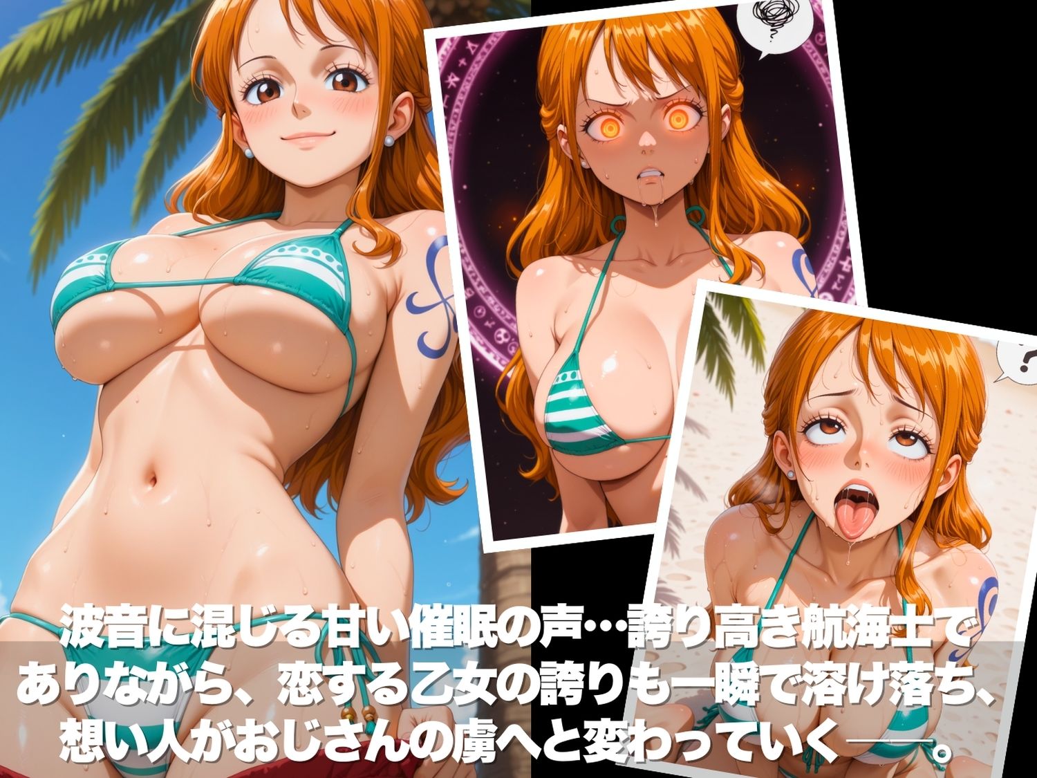 真夏の海辺で堕ちて 〜おじさんの虜になって妊娠するまで〜 ●NEPIECE編 サンプル2ページ目