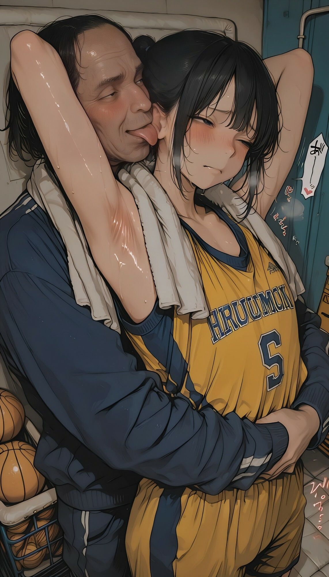 ついてる娘 バスケ部 サンプル2ページ目