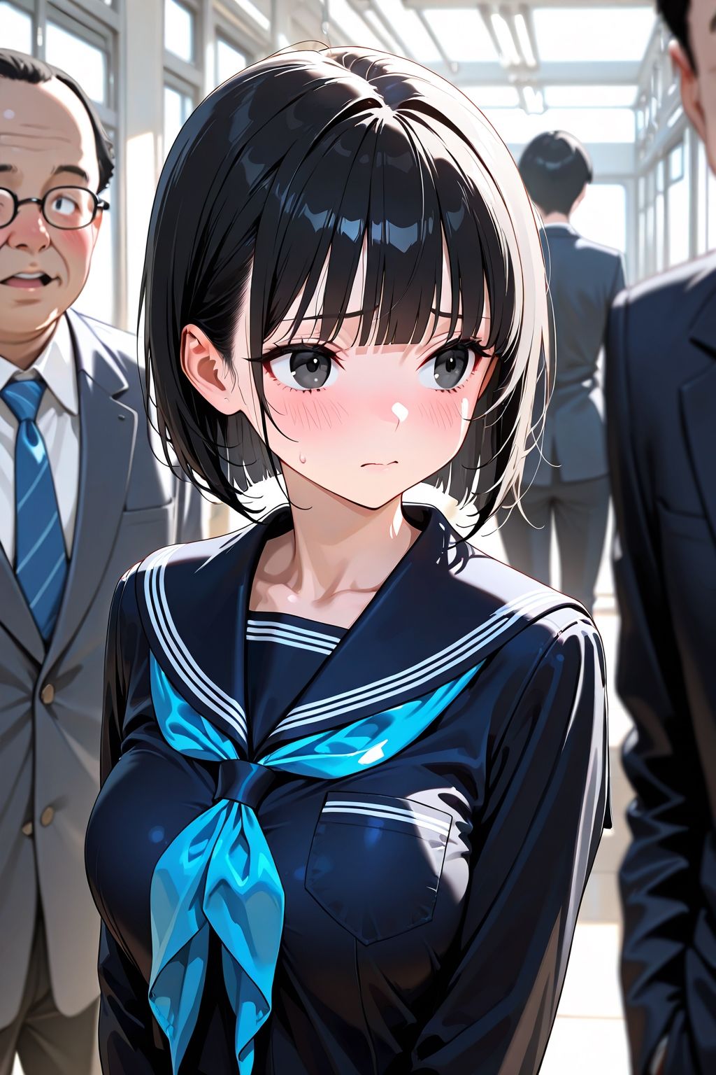 学校中のメスは校長の言いなり奴●で、性処理道具として使い倒される笑 サンプル1ページ目