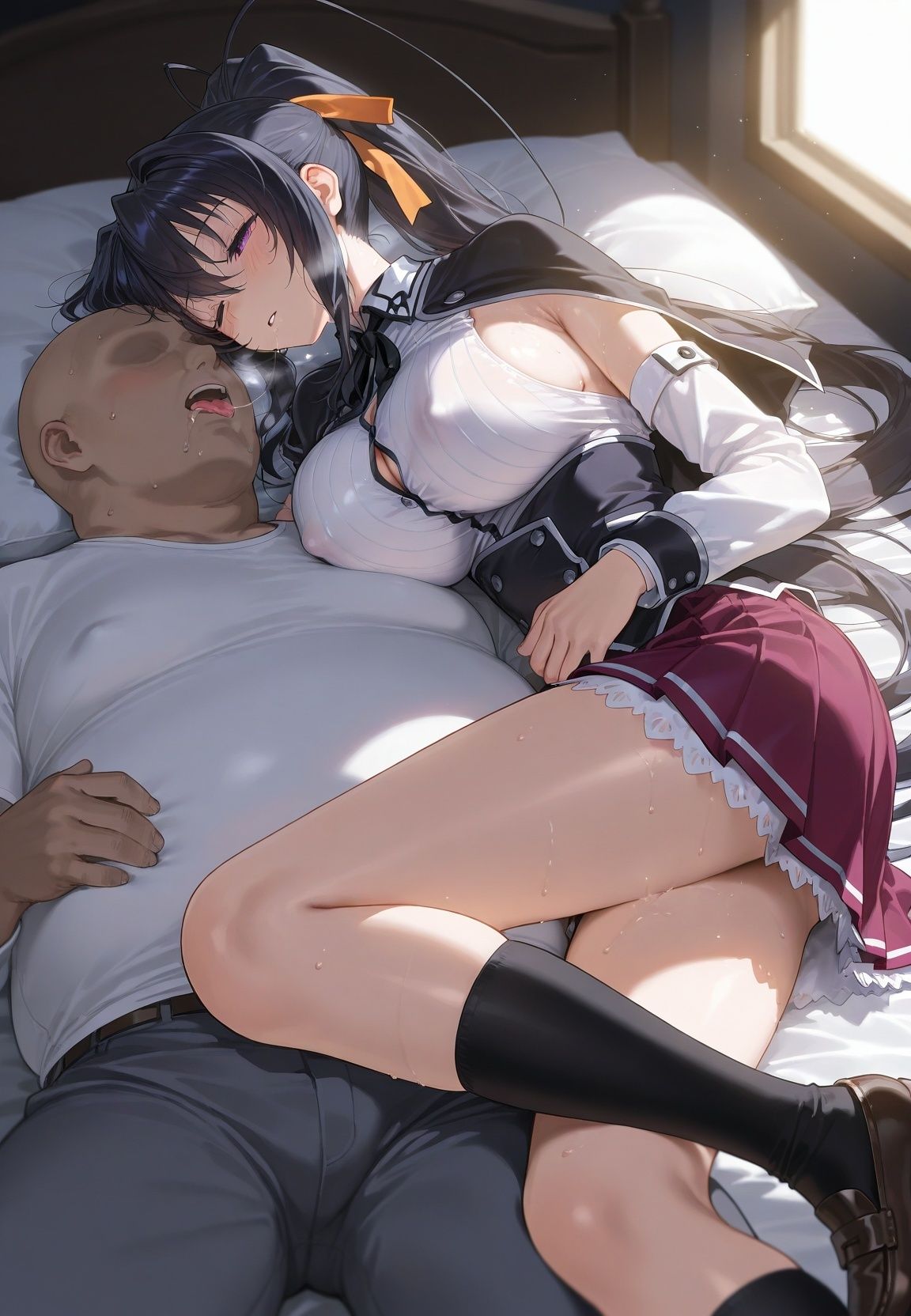 種付けおじさんに監禁された清楚系少女が媚薬レ●プで「毎日種付けされて幸せ（はーと）」ってニコニコ報告 ハ〇スクールD×D サンプル7ページ目