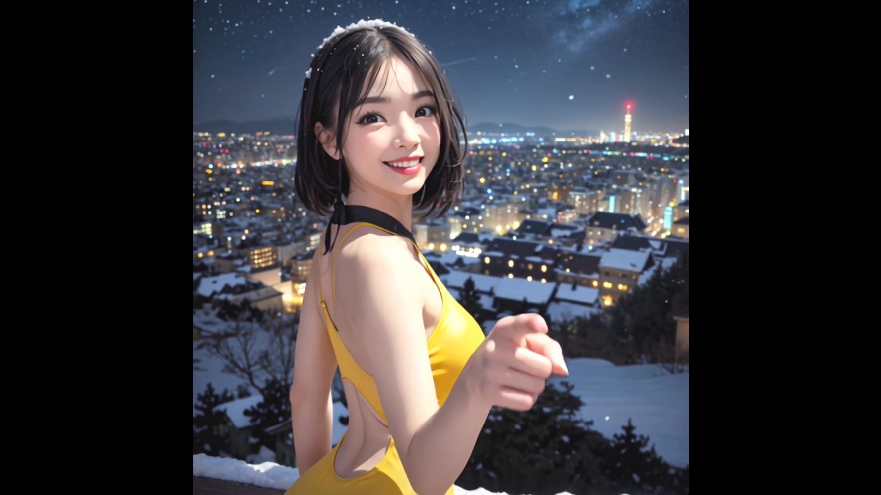 【動画版】競泳水着の彼女【2月】【AIグラビア】 サンプル1ページ目
