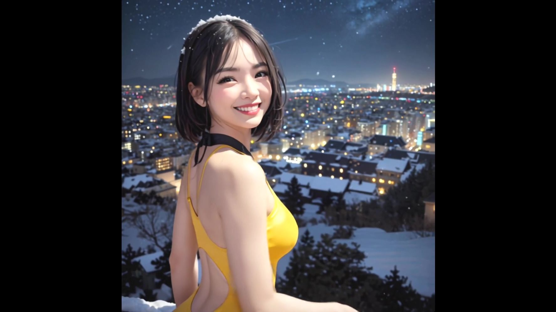 【動画版】競泳水着の彼女【2月】【AIグラビア】 サンプル2ページ目