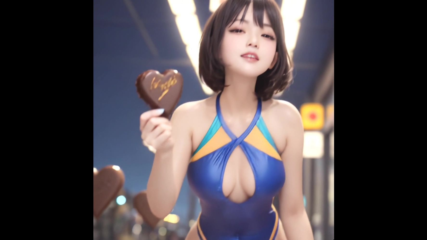 【動画版】競泳水着の彼女【2月】【AIグラビア】 サンプル7ページ目