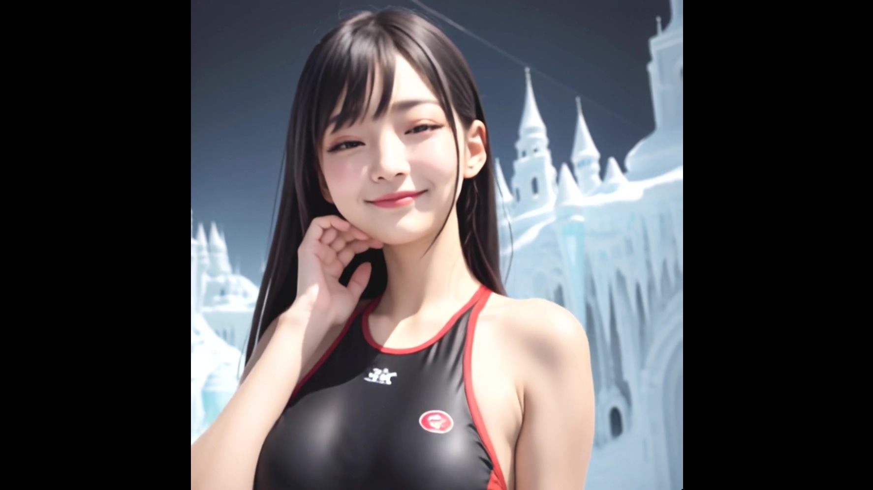 【動画版】競泳水着の彼女【2月】【AIグラビア】 サンプル10ページ目