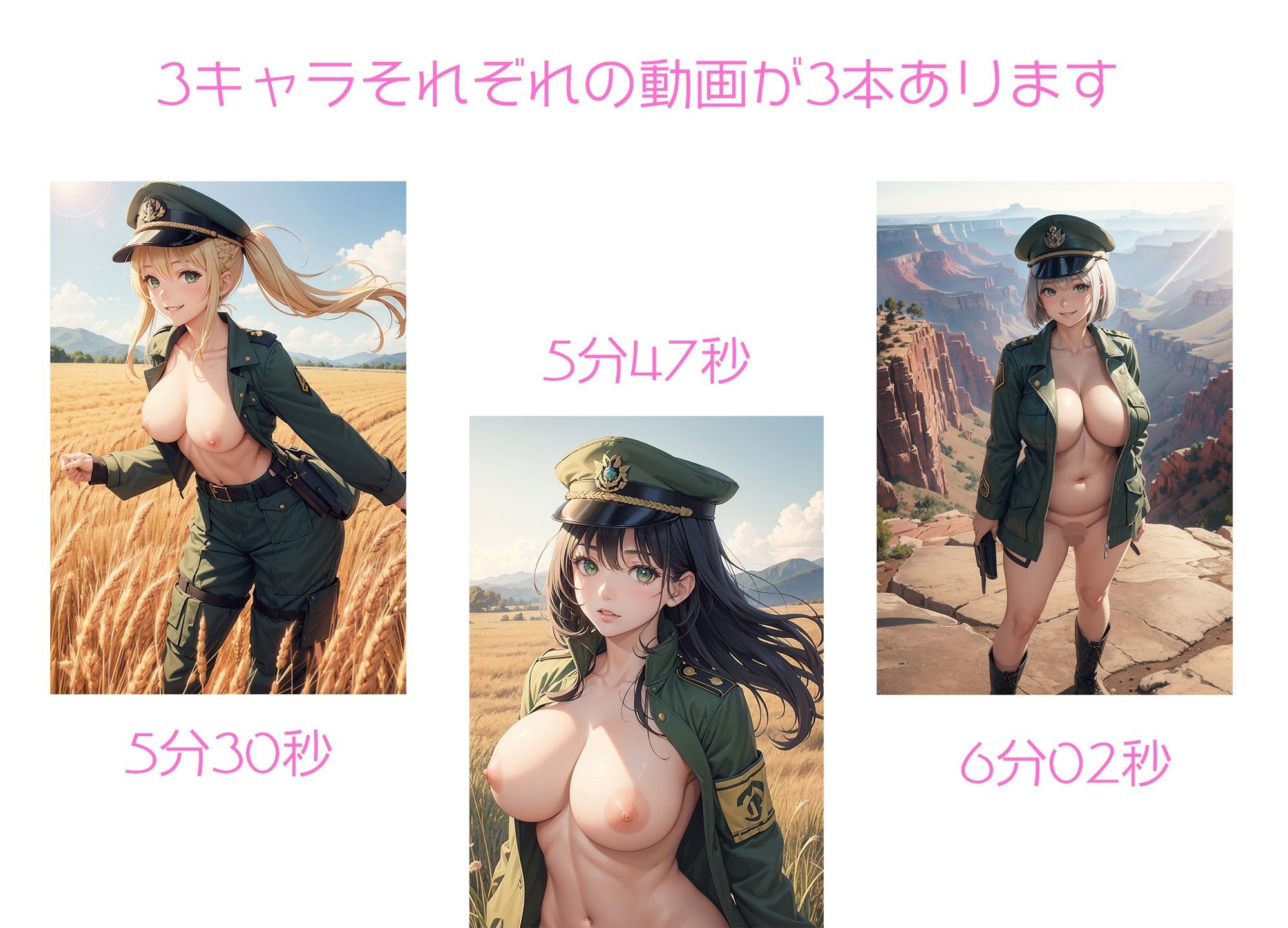 自分以外は女兵士の四人分隊 サンプル8ページ目