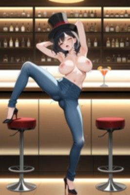 【裸ジーンズ女子5】裸ジーンズ女子とバーでサシ飲み サンプル5ページ目