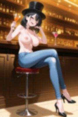 【裸ジーンズ女子5】裸ジーンズ女子とバーでサシ飲み サンプル7ページ目