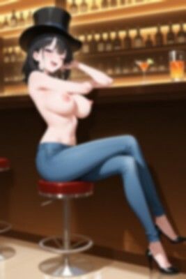 【裸ジーンズ女子5】裸ジーンズ女子とバーでサシ飲み サンプル9ページ目