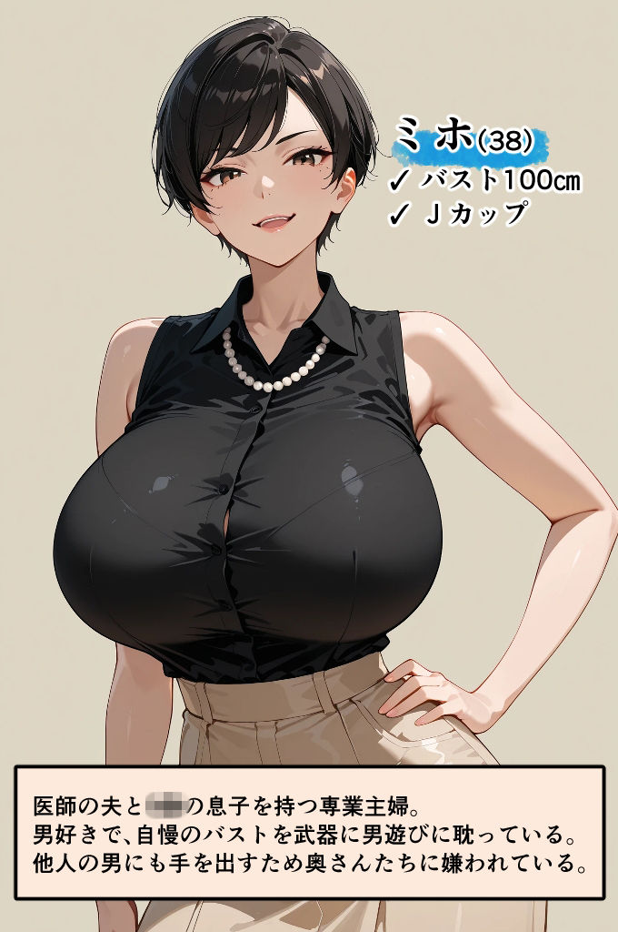 新婚の地味巨乳妻が町内会の温泉旅行で開かれた巨乳奥さん限定乳相撲大会に参加した話 サンプル4ページ目