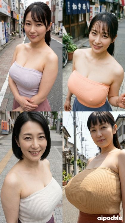アラフォー熟女の爆乳、徹底的に揉みしだくっ！（路上チューブトップ編） サンプル3ページ目