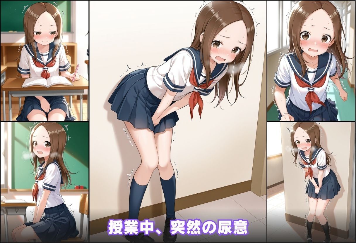 尿意の限界 おもらし上手の高木さん サンプル3ページ目