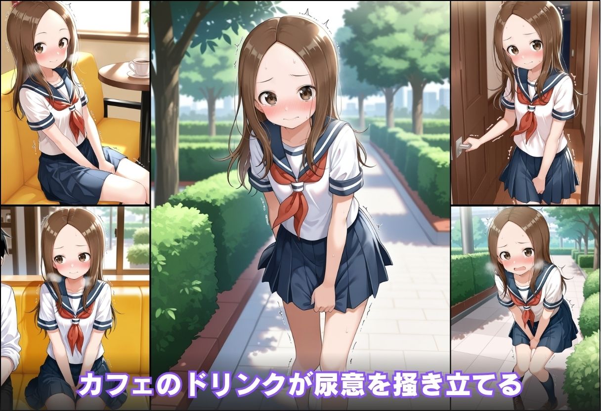 尿意の限界 おもらし上手の高木さん サンプル5ページ目