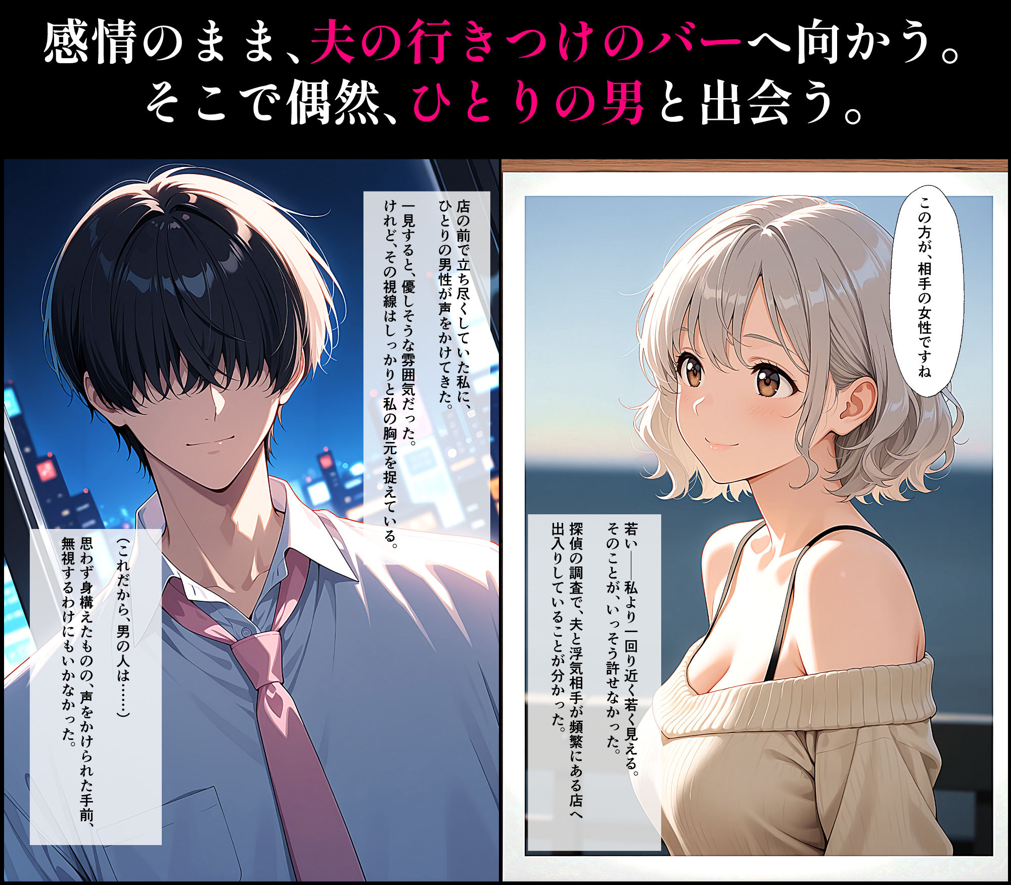 入れ替わりバー 人妻編 サンプル2ページ目