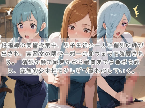 生徒たちの搾精パトロール係 〜先生を見つけたら即抜きサービス〜 呪〇廻戦 サンプル1ページ目